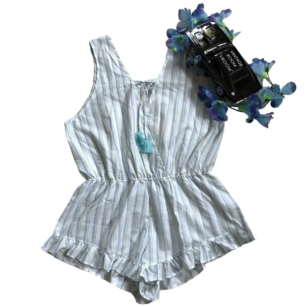 Miken Swim NWT Swim Coverup Romper Women XL